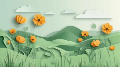 Paper Cut Landscape