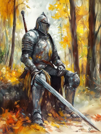 Armored Knight After Battle