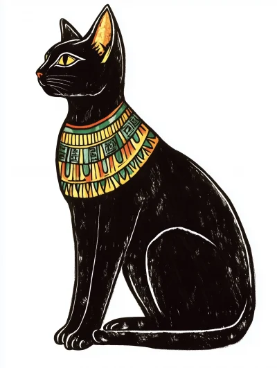 Egyptian Black Cat