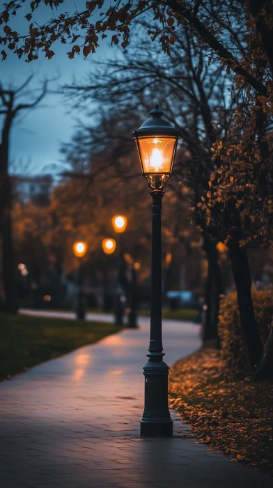 Street Lamp Post at Night