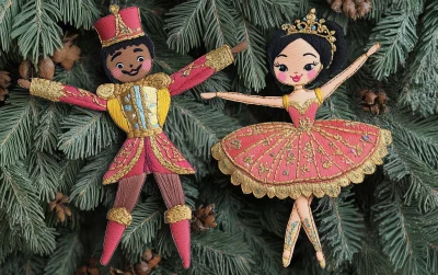 Vintage African American Nutcracker Garland