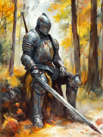 Armored Knight After Battle