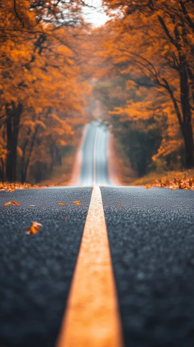 Autumn Nature Road