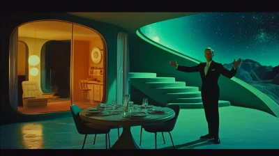 Retro Futuristic Space Dinner