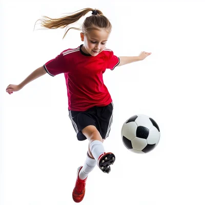 Young Girl Soccer Player