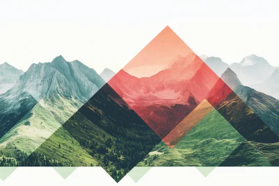 Geometric Mountain View