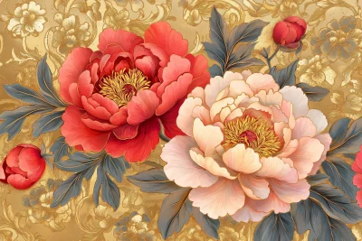 Elegant Peonies Illustration