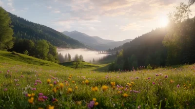 Morning in the Carpathians