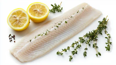 Fresh Fish Fillet with Lemon and Thyme