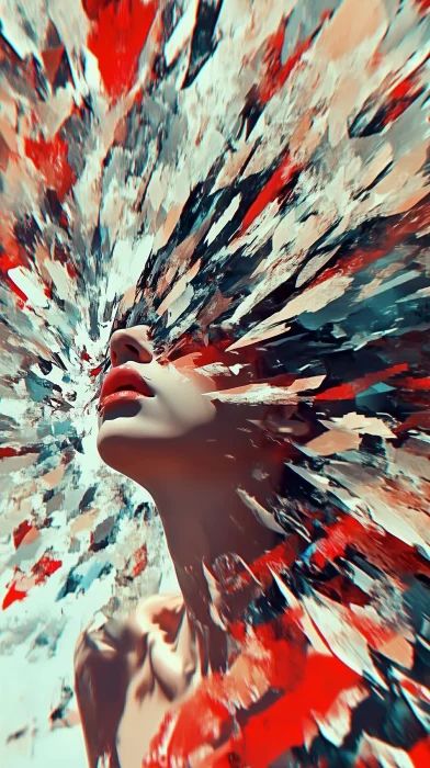 Glitch Art Goddess