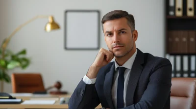 Elegant Male Lawyer in Office