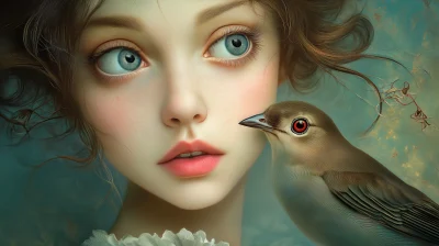 Mesmerizing Eyes and a Strange Bird