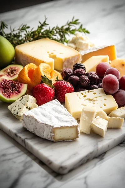 Cheese and Fruit Platter Poster