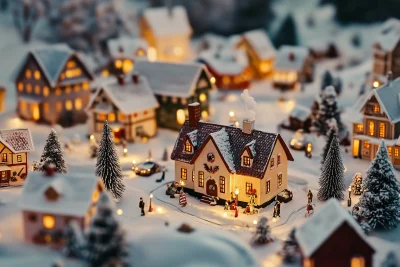 Festive Christmas Village