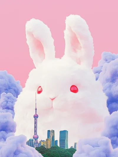 Giant Fluffy Rabbit