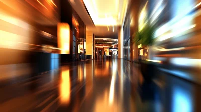 Abstract Business Hotel Interior