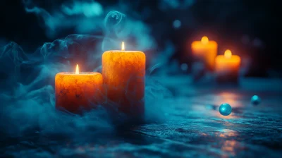 Spooky Floating Candles