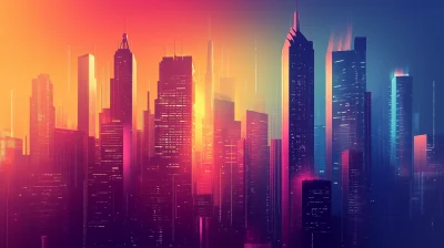 Futuristic City Skyline