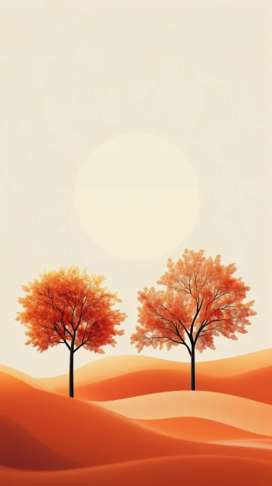 Minimalist Orange Nature