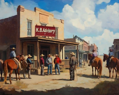 Old Western Town Gathering