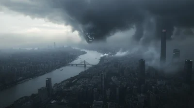 Shanghai Under Dark Clouds