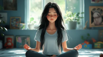 Meditating Girl