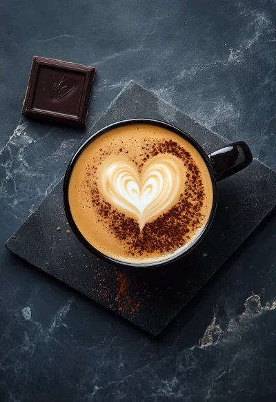 Heart Latte Art