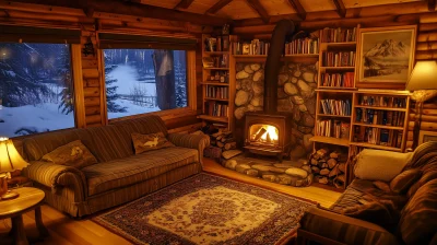 Cozy Cabin Living Room