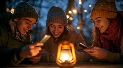 Teen Portrait with Friends