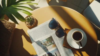 Miami Newspaper on Table