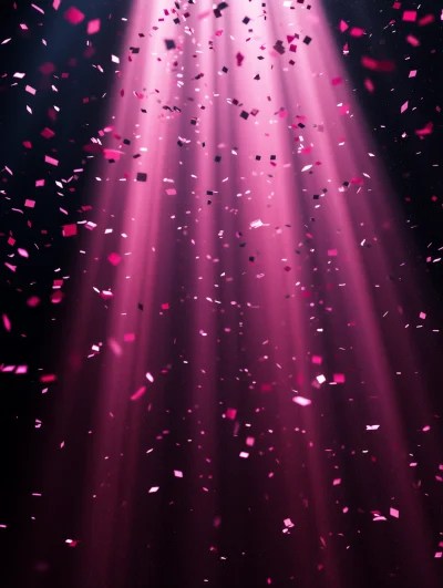 Pink Confetti Rain