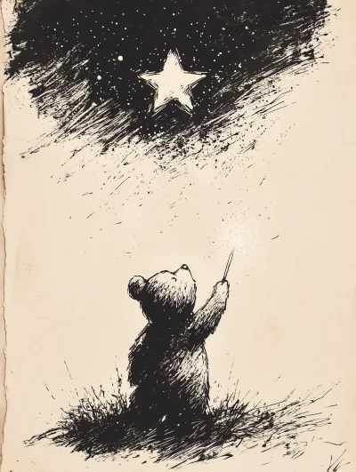 Bear with Shooting Star