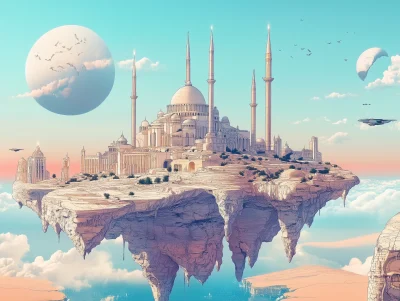 Surreal Sci-Fi Landscape