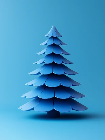 Minimalistic Christmas Tree Render