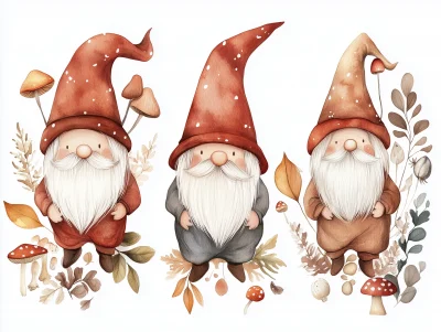 Whimsical Gnome Clipart