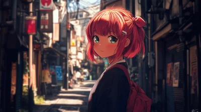 Anime Girl in Osaka