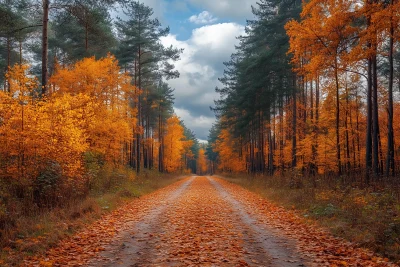 Autumn Forest Pathway