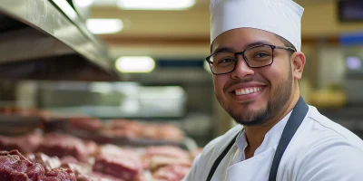 Butcher at Work