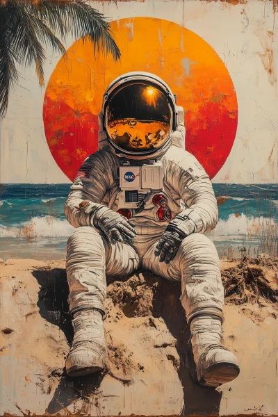 Astronaut on the Beach