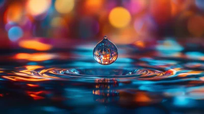 Luminous Water Droplet