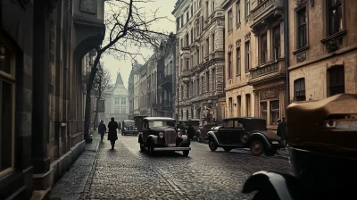 European Street in 1945