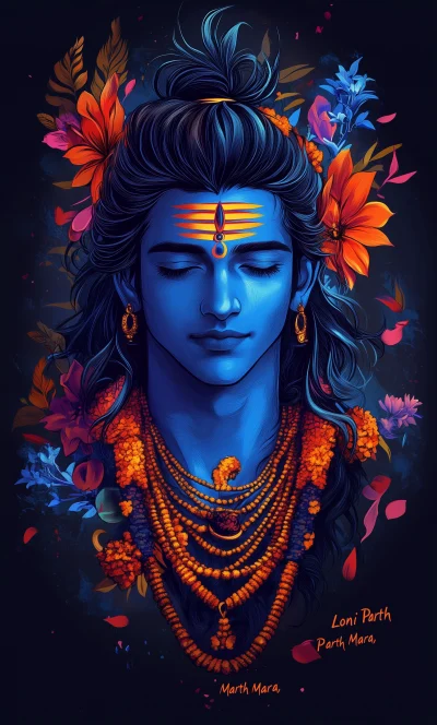 Colorful Lord Shiva Wallpaper