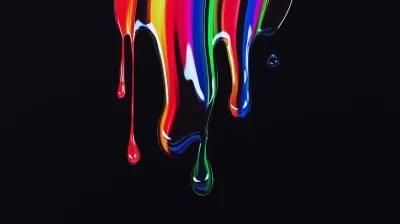 Colorful Paint Drips