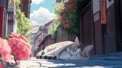 Kitten in a Dreamy City