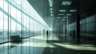 Busy Airport Hall