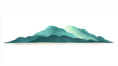 Minimalist Mountain Landscape