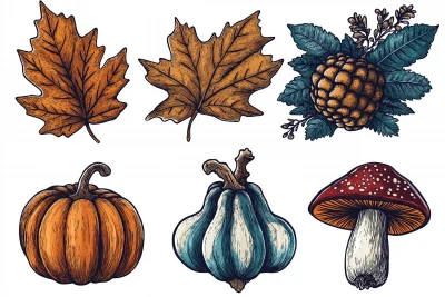 Stylized Autumn Icons