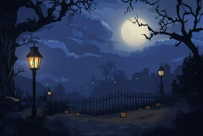 Halloween Night Background