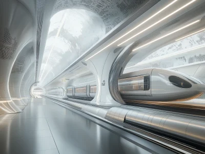 Hyperloop Station Interior