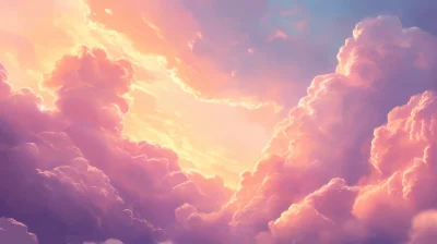 Fantasy Sunset Sky